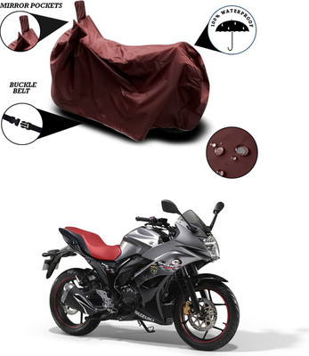 Furious3D Waterproof Two Wheeler Cover for Suzuki(Gixxer Special Edition, Maroon)