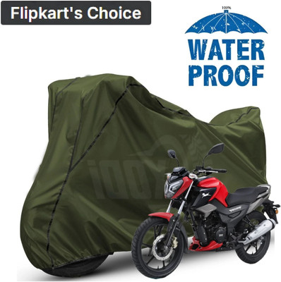 xodi Waterproof Two Wheeler Cover for TVS(Raider, Green, Black)