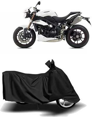 Matchup Waterproof Two Wheeler Cover for Triumph(Speed Triple ABS, Black)