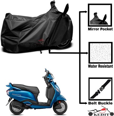 KEDIT Two Wheeler Cover for Universal For Bike(Maestro, Black)