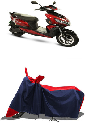 SUGASHRI Waterproof Two Wheeler Cover for Okinawa(i-Praise, Red, Blue)
