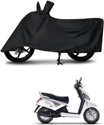 KEDIT Two Wheeler Cover for Mahindra(Gusto 125, Black)