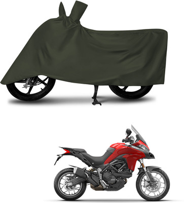 DeepShakshi AUTOMOTIVE Waterproof Two Wheeler Cover for Ducati(Multistrada, Green)