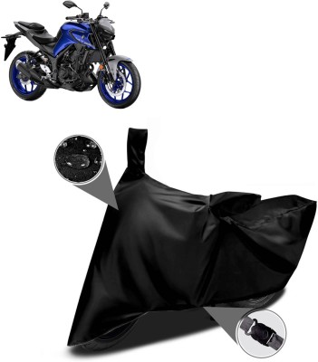 DeepShakshi AUTOMOTIVE Two Wheeler Cover for Yamaha(MT 03, Black)