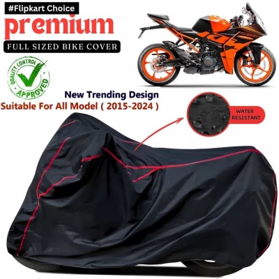 Pagwin Two Wheeler Cover for KTM(RC 200, Black, Red)