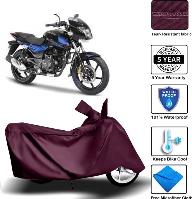 MISSION COLLECTION Waterproof Two Wheeler Cover for Bajaj(Pulsar 150 DTS-i, Maroon)