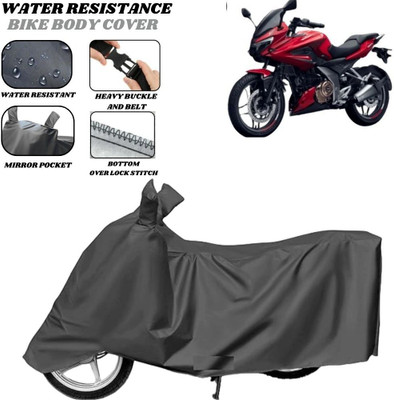 SRP PRODUCT Waterproof Two Wheeler Cover for Bajaj(Pulsar 250 BS6, Grey)