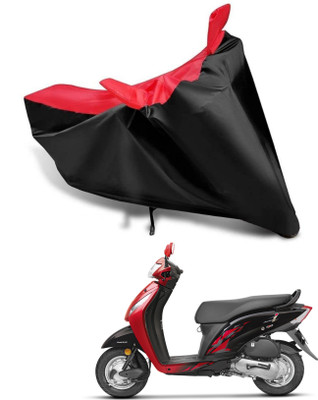 KEDIT Two Wheeler Cover for Honda(Activa i, Red, Black)