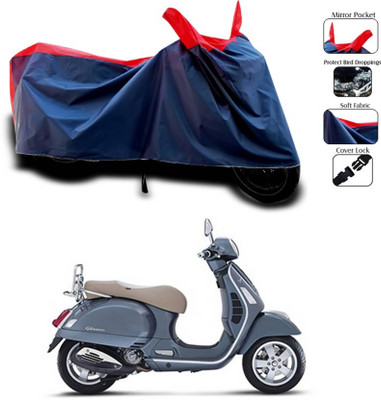 AASHTIK MART Two Wheeler Cover for Vespa(GTS 300, Red)
