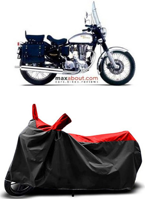 MMSSTAR Waterproof Two Wheeler Cover for Royal Enfield(Machismo 350, Red)
