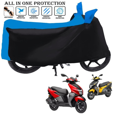 AUTOCAD Waterproof Two Wheeler Cover for TVS(Ntorq 125, Black, Blue)