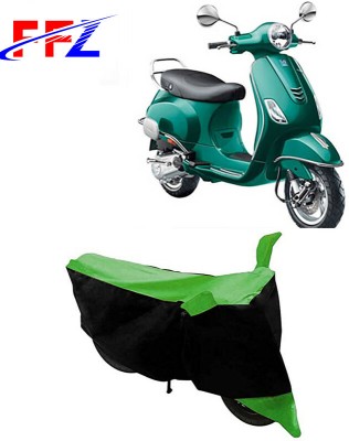 FFZ Two Wheeler Cover for Vespa(Vespa VXL 150, Black, Green)