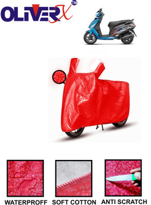 OliverX Waterproof Two Wheeler Cover for Hero(Maestro Edge 110 BS6, Red)