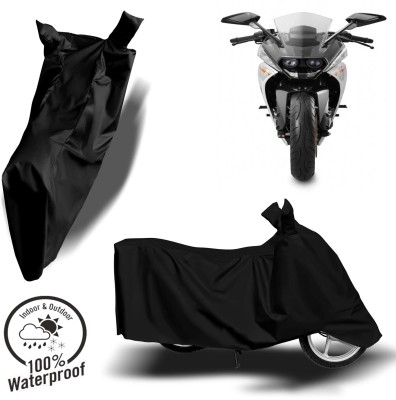 ROYAL AUTO MART Waterproof Two Wheeler Cover for KTM(RC 200, Black)