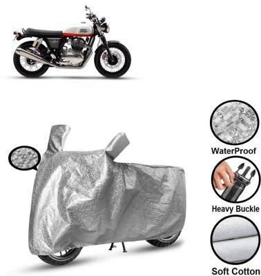 PAGORA Waterproof Two Wheeler Cover for Royal Enfield(Interceptor 650, Silver)