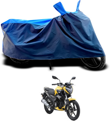 CODOKI Waterproof Two Wheeler Cover for TVS(Raider, Black, Blue)