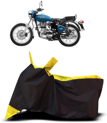 VESMEI Two Wheeler Cover for Royal Enfield(Electra Delux, Yellow)