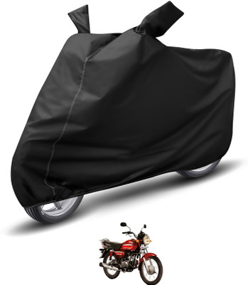 Auto Hub Waterproof Two Wheeler Cover for Hero(CD Dawn, Black)