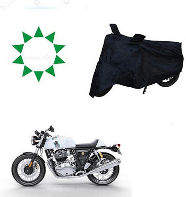 DeepShakshi AUTOMOTIVE Waterproof Two Wheeler Cover for Royal Enfield(Continental GT, Black)