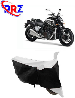 RRZ Waterproof Two Wheeler Cover for Yamaha(VMAX, Black, White)