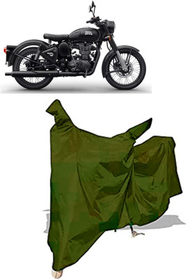 Amexride Two Wheeler Cover for Royal Enfield(Classic 500, Maroon)