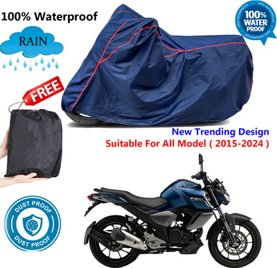 AutoGalaxy Waterproof Two Wheeler Cover for Yamaha(FZ-FI, Blue, Red)
