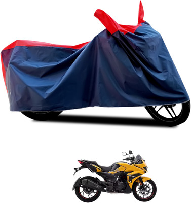 PAGORA Waterproof Two Wheeler Cover for Hero(MotoCorp Xtreme 200S, Black, Red)