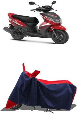 SUGASHRI Waterproof Two Wheeler Cover for Yamaha(Ray Z, Red, Blue)