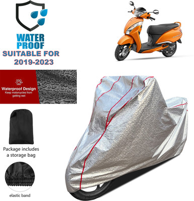 PAGORA Waterproof Two Wheeler Cover for TVS(Jupiter 125, Silver)