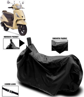 MMSSTAR Waterproof Two Wheeler Cover for TVS(Jupiter classic, Black)