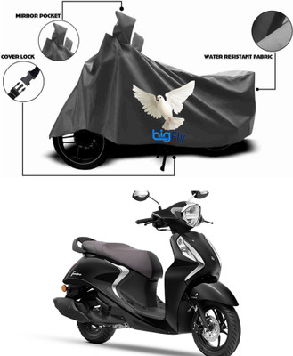 BigFly Two Wheeler Cover for Yamaha(Fascino 125 BS6, Grey)