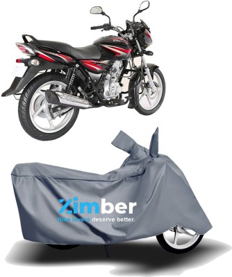 ZIMBER Two Wheeler Cover for Bajaj(Discover 125 DTS-i, Grey)