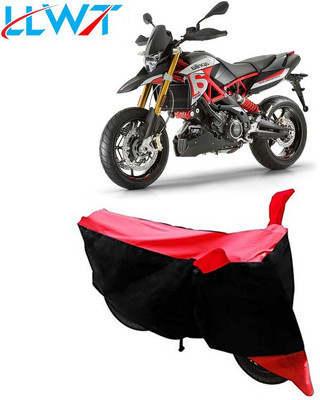 KPIND Waterproof Two Wheeler Cover for Aprilia(Dorsoduro 900, Black, Red)