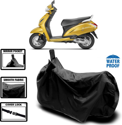 WMIZEXA Waterproof Two Wheeler Cover for Honda(Black)