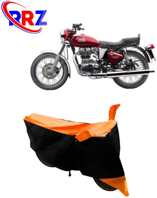 RRZ Waterproof Two Wheeler Cover for Royal Enfield(Electra 4S, Black, Orange)