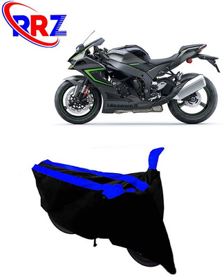 RRZ Waterproof Two Wheeler Cover for Kawasaki(Ninja ZX 10R, Black, Blue)
