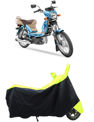 Coxtor Waterproof Two Wheeler Cover for TVS(Heavy Duty BS6, Yellow)