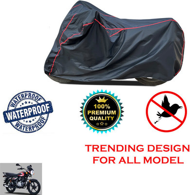 THE REAL ARV Waterproof Two Wheeler Cover for Bajaj(Boxer AT, Black)