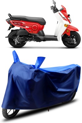 MADAFIYA Two Wheeler Cover for Honda(Cliq, Blue)