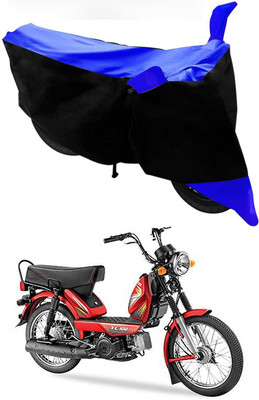 Mdstar Waterproof Two Wheeler Cover for TVS(Heavy Duty, Blue, Black)