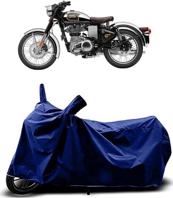 VESMEI Two Wheeler Cover for Royal Enfield(Classic Gunmetal, Blue)