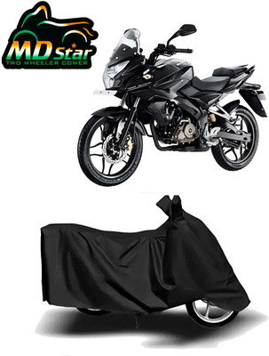 Mdstar Waterproof Two Wheeler Cover for Bajaj(Pulsar AS 150, Black)