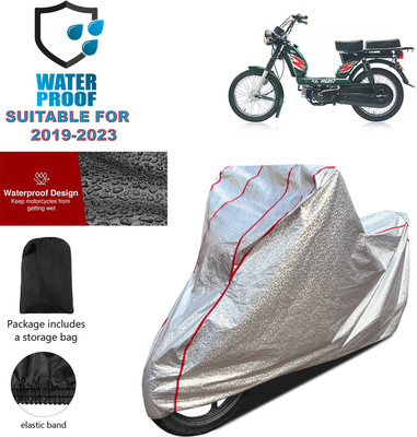 PAGORA Waterproof Two Wheeler Cover for TVS(Heavy Duty Super XL, Silver)