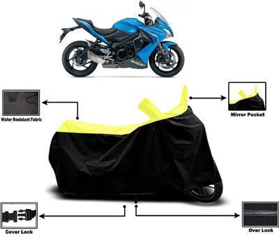 Amexride Two Wheeler Cover for Suzuki(GSX S1000F, Yellow)