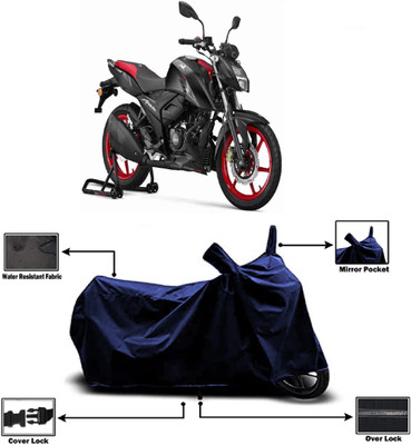 Amexride Two Wheeler Cover for TVS(Apache RTR 160, Blue)