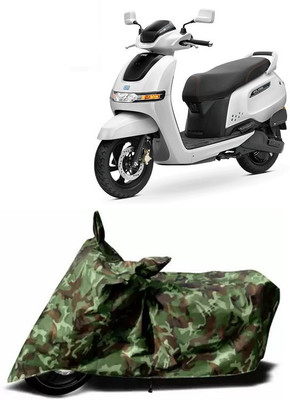 KPIND Waterproof Two Wheeler Cover for TVS(iQube, Multicolor)