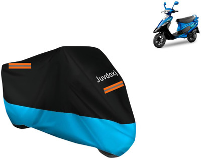 Juvdoxj Waterproof Two Wheeler Cover for TVS(Scooty Pep Plus, Blue)