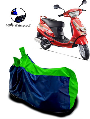 Autofly Waterproof Two Wheeler Cover for Mahindra(Duro DZ, Blue, Green)