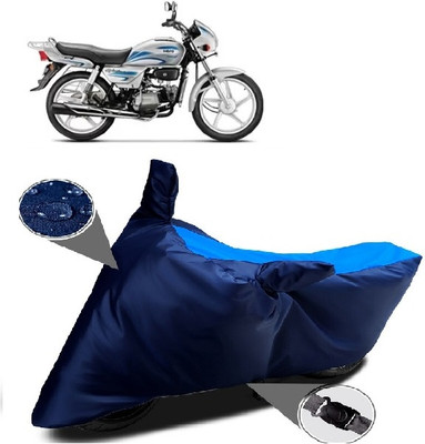 MISSION COLLECTION Waterproof Two Wheeler Cover for Hero(Splendor, Blue)