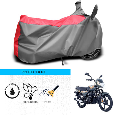 SnehaSales Waterproof Two Wheeler Cover for Bajaj(CT 100, Grey, Red)